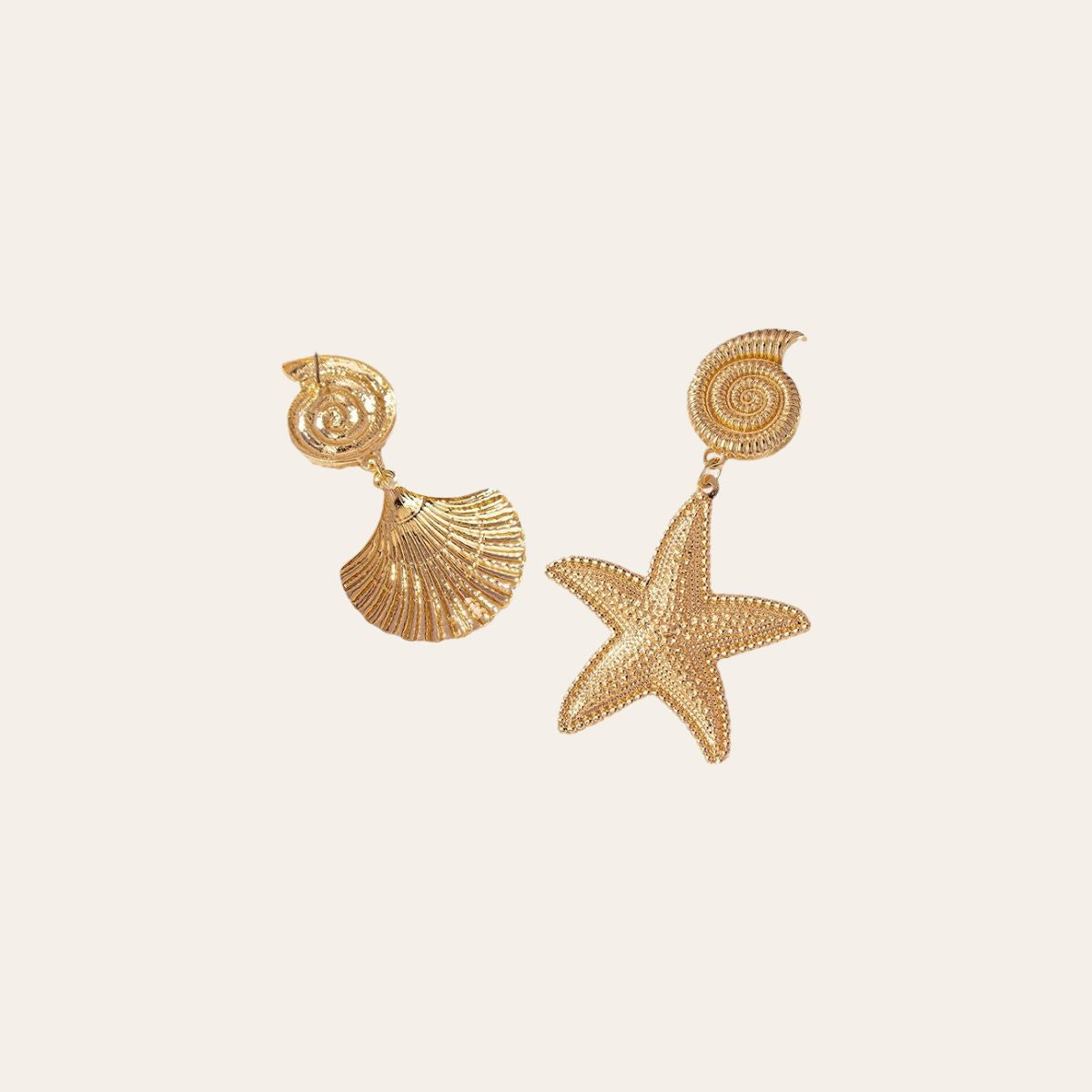 Starfish Shell Earrings