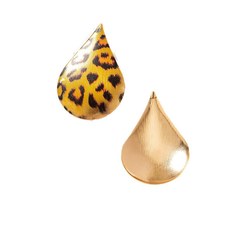 Leopard Print Teardrop Earrings