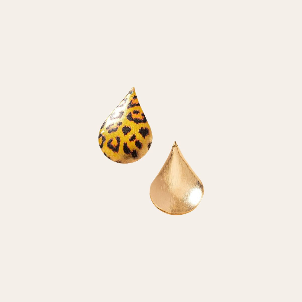 Leopard Print Teardrop Earrings